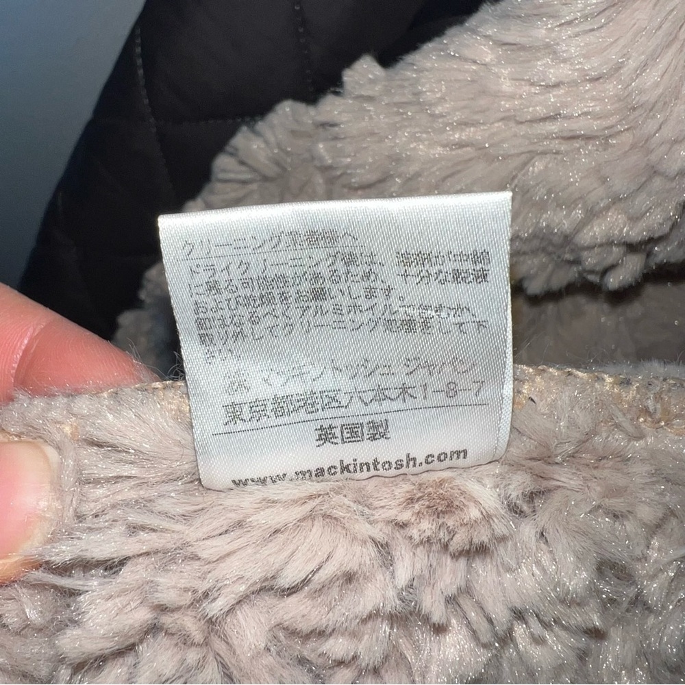 Olive green Mackintosh down jacket with sherpa lining size 36 made in Scotland - Picture 10 of 10